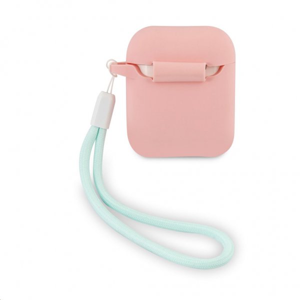 Guess AirPods (1/2) Deksel Vintage Silicone Rosa