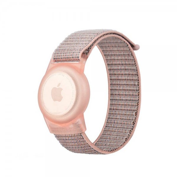 Mobile Origin AirTag Armbånd Nylon Rosa