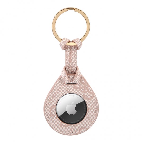 Guess AirTag Holder 4G Logo Rosa