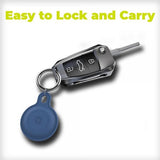 Mobile Origin AirTag Holder Keychain Outdoor Blå