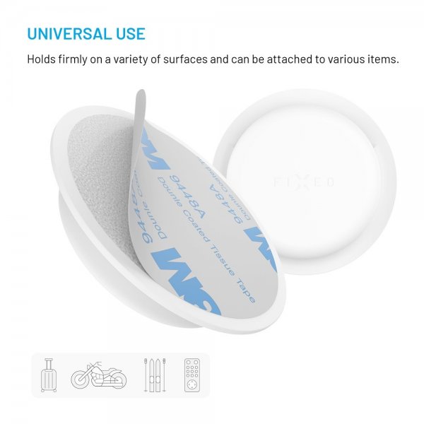 Fixed AirTag Holder Silky Sticker Hvit