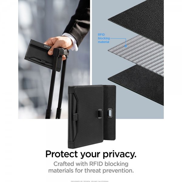 Spigen AirTag Passport Holder Svart
