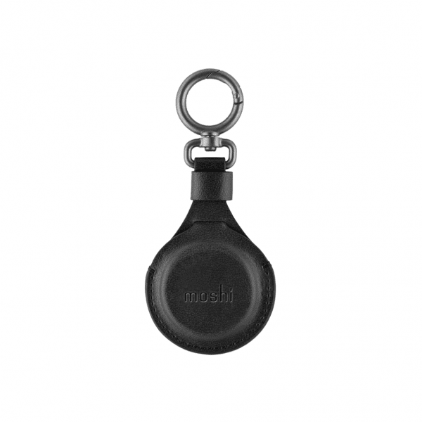 Moshi AirTag Holder PU-Leather Svart