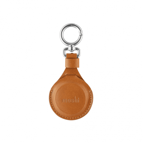 Moshi AirTag Holder PU-Leather Brown