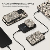Burga Powerbank MagSafe 5000 mAh Almond Latte Metallgrå