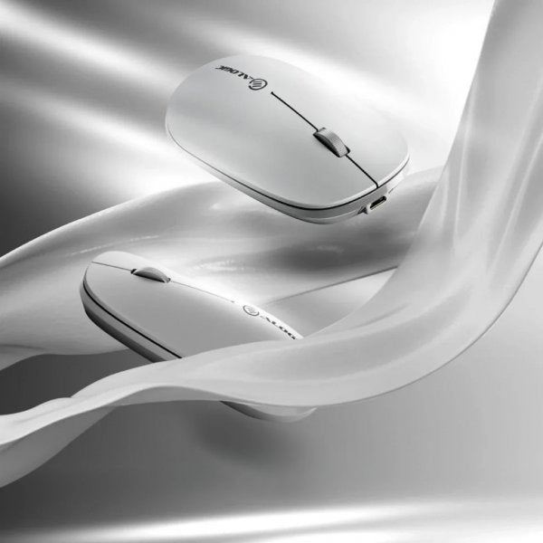 ALOGIC Trådløs Mus Echelon Bluetooth USB-C Rechargeable 4 Keys Hvit