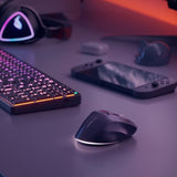 ALOGIC Trådløs Mus Apex Bluetooth USB-C Oppladbar 7 knapper Svart