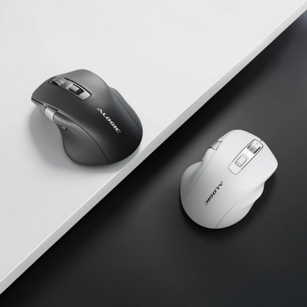 ALOGIC Trådløs Mus Apex Bluetooth USB-C Rechargeable 7 Keys Hvit