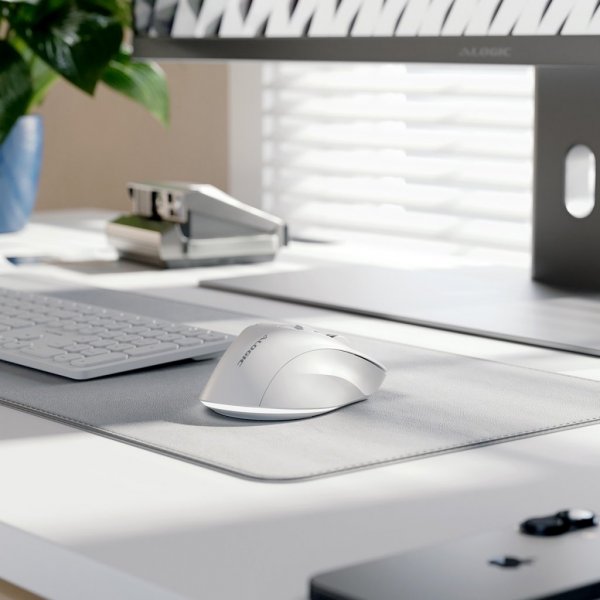 ALOGIC Trådløs Mus Apex Bluetooth USB-C Rechargeable 7 Keys Hvit