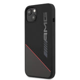 AMG iPhone 13 Deksel Liquid Silicone Two Tone Svart
