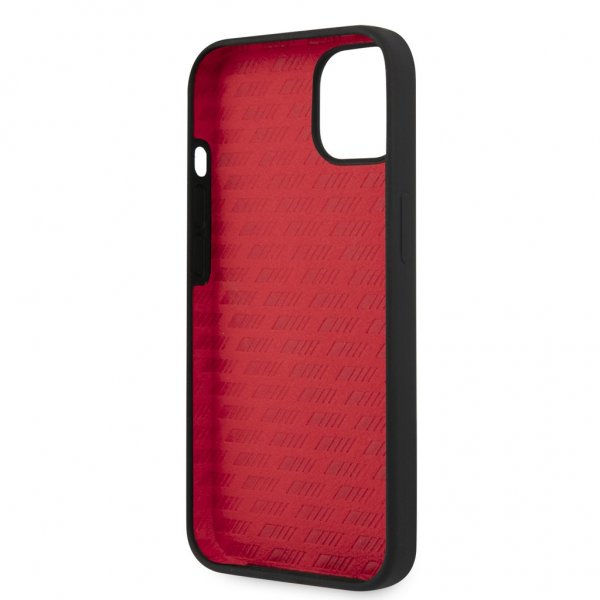 AMG iPhone 13 Deksel Liquid Silicone Two Tone Svart