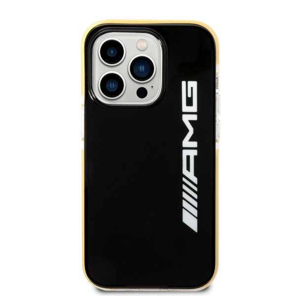 AMG iPhone 14 Pro Max Deksel med Logo Svart Gul