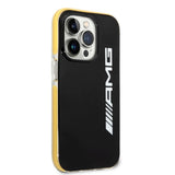 AMG iPhone 14 Pro Max Deksel med Logo Svart Gul