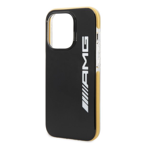AMG iPhone 14 Pro Deksel med Logo Svart Gul