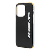 AMG iPhone 14 Pro Deksel med Logo Svart Gul