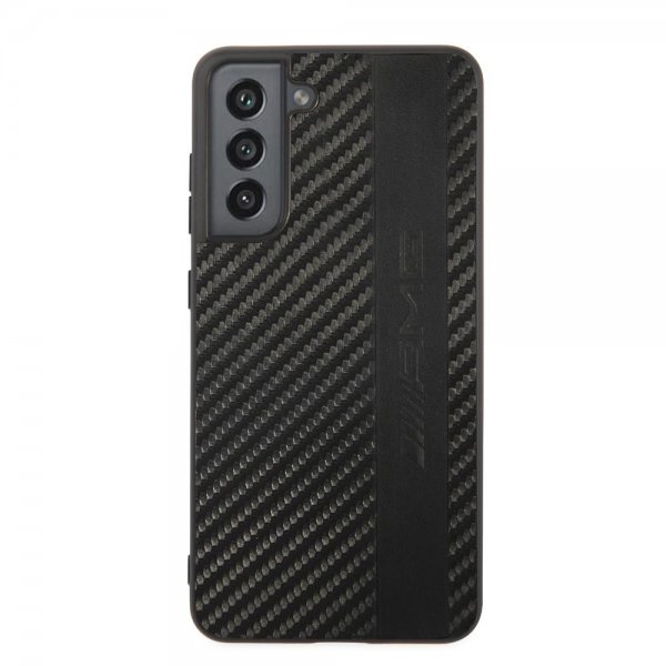 AMG Samsung Galaxy S21 FE Deksel Leather Stripe Carbon Svart