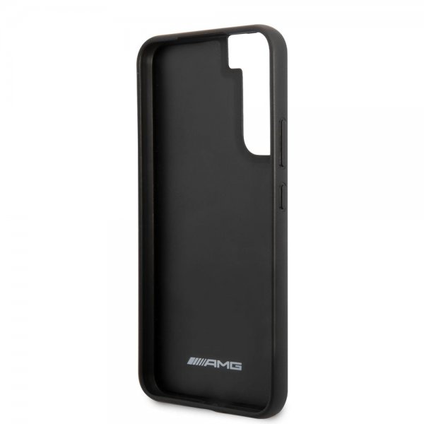 AMG Samsung Galaxy S22 Plus Deksel Leather Stripe Carbon Svart