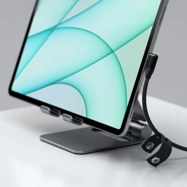 Satechi Vinklet data- og ladekabel USB-C 1 m svart