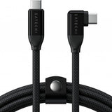Satechi Vinklet data- og ladekabel USB-C 1 m svart