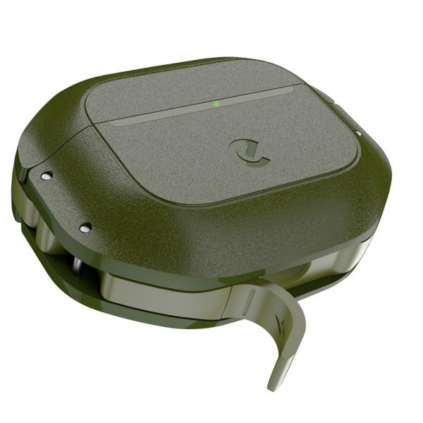 KeyBudz AirPods 4 Deksel ElementProof Series Forest Green