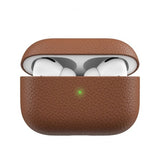 KeyBudz AirPods Pro Deksel PodSkinz Ekte Skinn Brun