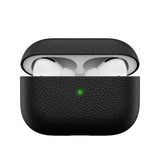 KeyBudz AirPods Pro Deksel PodSkinz Ekte Skinn Svart