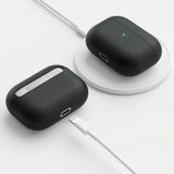 KeyBudz AirPods Pro Deksel PodSkinz Ekte Skinn Svart