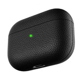 KeyBudz AirPods Pro Deksel PodSkinz Ekte Skinn Svart