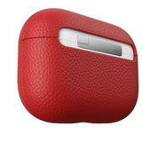 KeyBudz AirPods Pro Deksel PodSkinz Ekte Skinn Rød