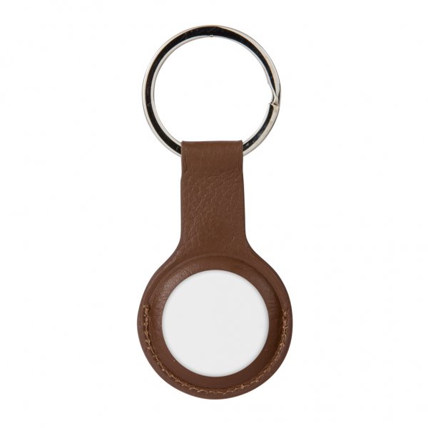 dbramante1928 Apple AirTag Holder Copenhagen Dark Tan/Silver