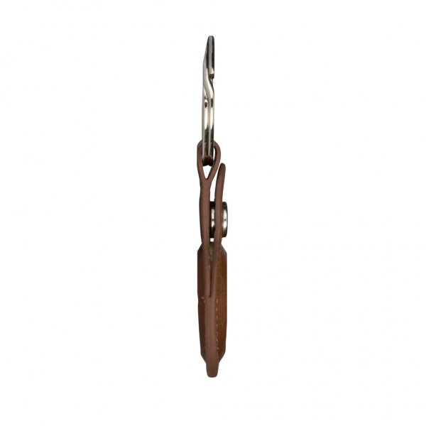 dbramante1928 Apple AirTag Holder Copenhagen Dark Tan/Silver