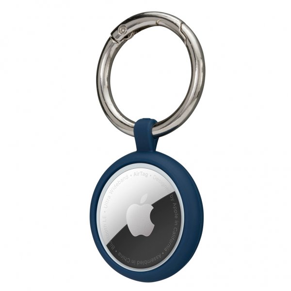 dbramante1928 Apple AirTag Holder Greenland Key Ring Pacific Blue