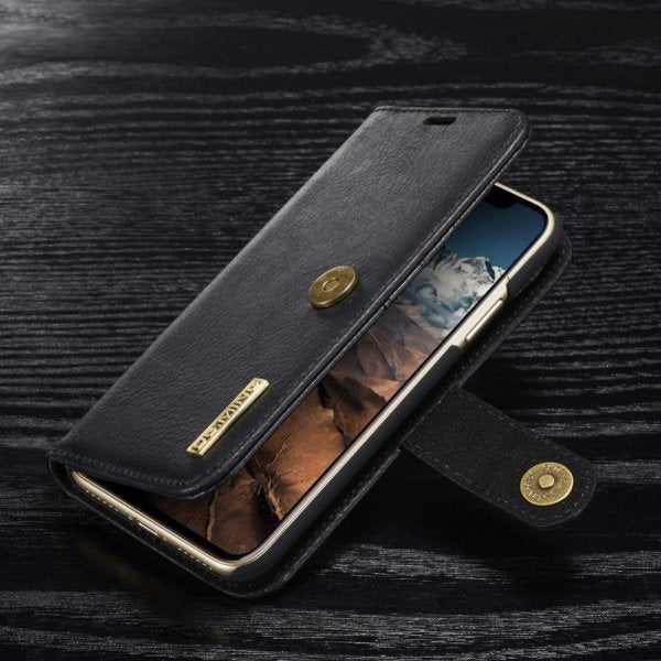 Dg.Ming Apple iPhone X/Xs PlånboksEtui Löstagbart Deksel Svart