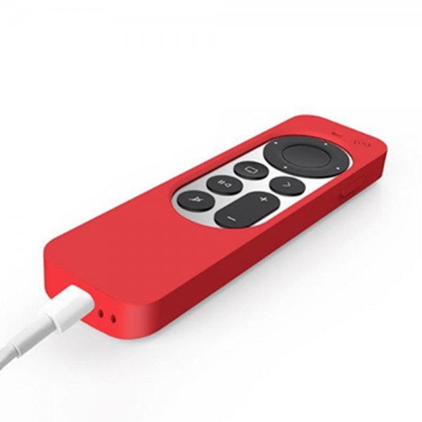Apple TV 4K 2021/Apple TV Remote (gen 2) Deksel Silikon Rød
