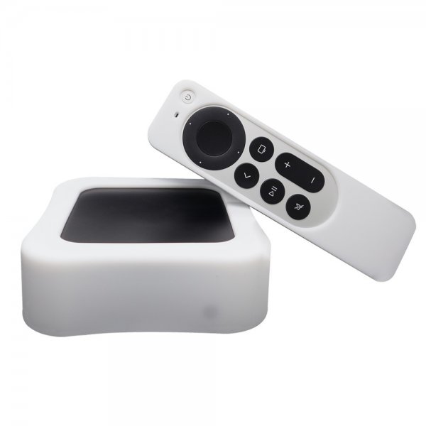 Apple TV 4K 2022 Deksel Silikon Hvit