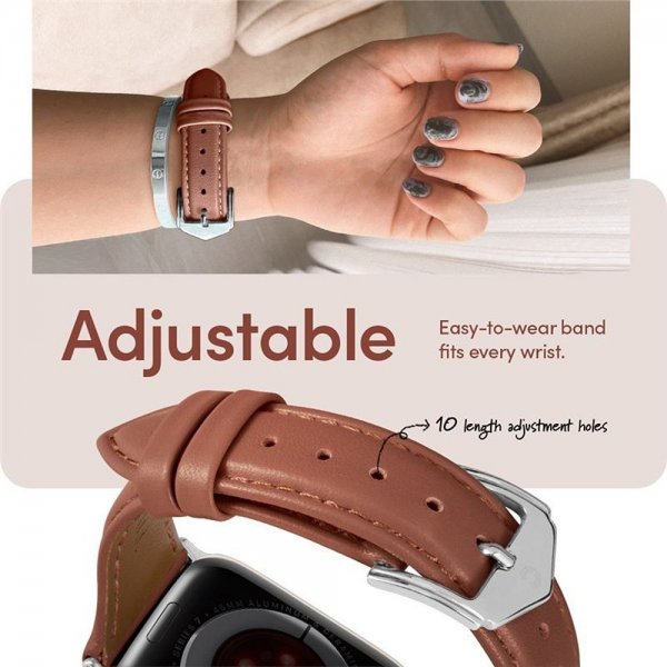 Spigen Apple Watch 38/40/41/42mm Armbånd Kajuk Chestnut