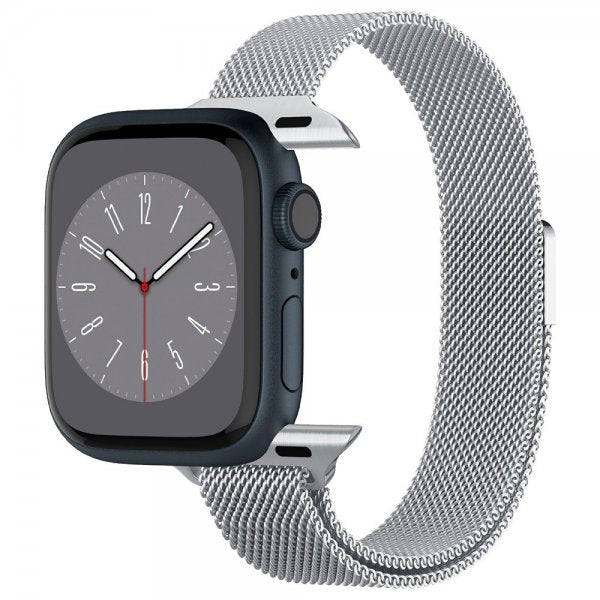 Spigen Apple Watch 38/40/41/42mm Armbånd Metal Fit Sølv
