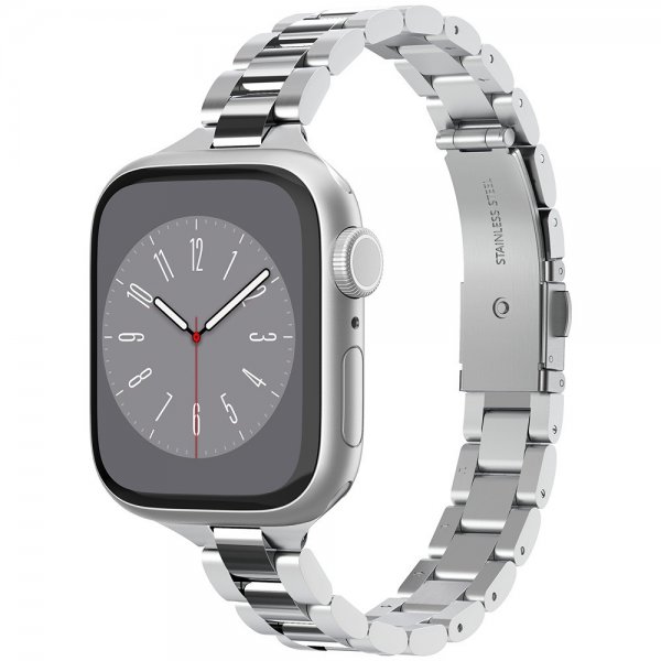 Spigen Apple Watch 38/40/41mm Armbånd Modern Fit 316L Sølv