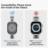 Spigen Apple Watch 38/40/41mm Armbånd Modern Fit 316L Sølv
