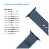Fixed Apple Watch 38/40/41/42mm Armbånd Silicone Sporty Strap Blå