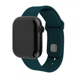 Fixed Apple Watch 38/40/41/42mm Armbånd Silicone Sporty Strap Mørkegrønn
