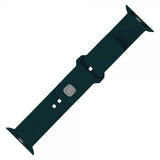 Fixed Apple Watch 38/40/41/42mm Armbånd Silicone Sporty Strap Mørkegrønn