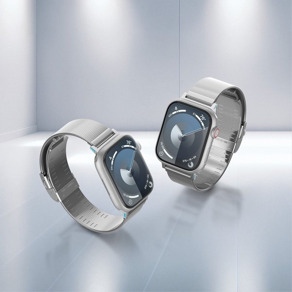 Spigen Apple Watch 38/40/41/42mm Armbånd Sleek Link Sølv