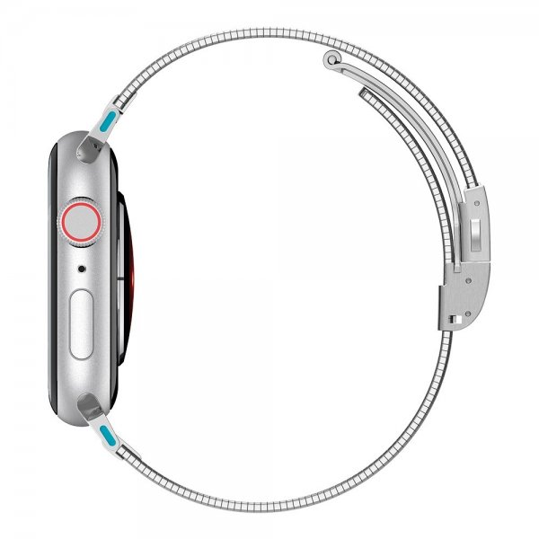 Spigen Apple Watch 38/40/41/42mm Armbånd Sleek Link Sølv