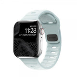 Nomad Apple Watch 38/40/41/42mm Armbånd Sport Band Icy Blue Glow