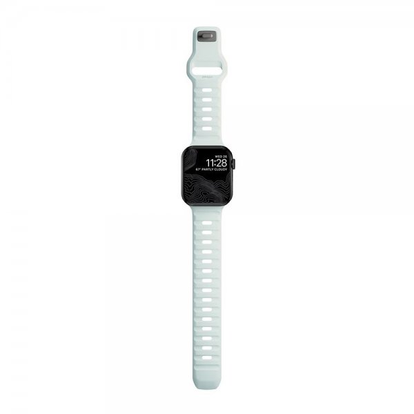 Nomad Apple Watch 38/40/41/42mm Armbånd Sport Band Icy Blue Glow