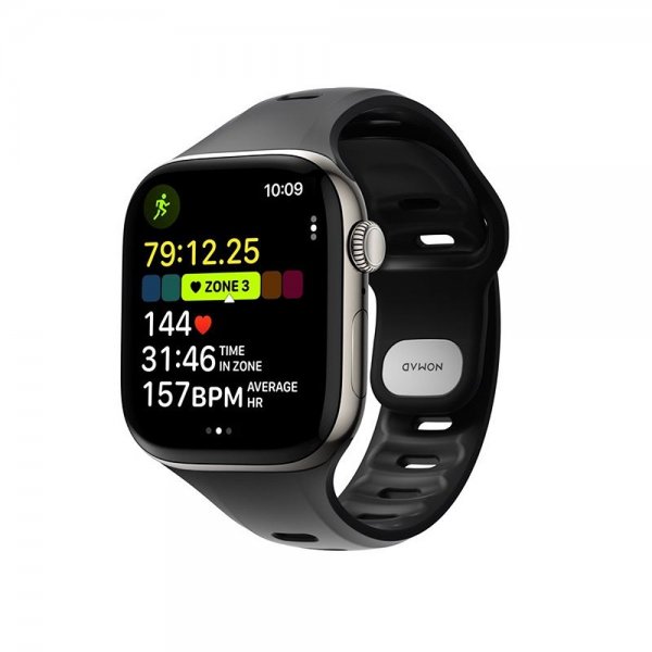 Nomad Apple Watch 38/40/41/42mm Armbånd Tempo Band Svart