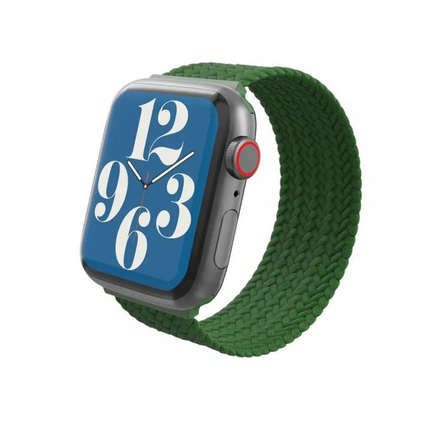 Gear4 Apple Watch 38/40/41/42mm Armbånd Braided Watch Band Large Forest Green