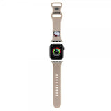 Hello Kitty Apple Watch 38/40/41/42mm Armbånd Liquid Silicone Beige