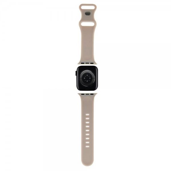 Hello Kitty Apple Watch 38/40/41/42mm Armbånd Liquid Silicone Beige
